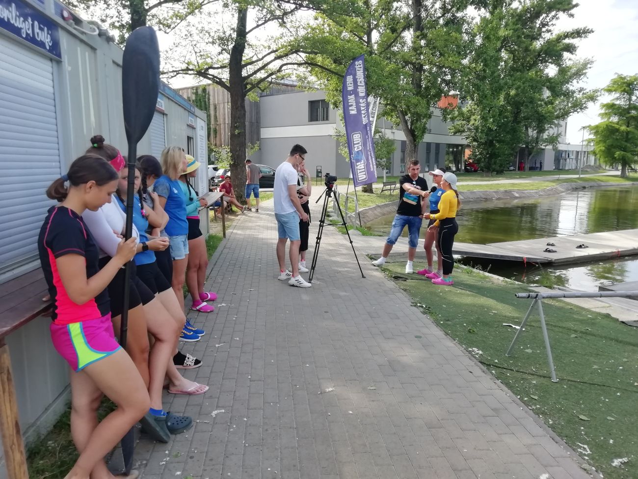 Székesfehérváron készülnek a versenyekre az ukrán kajakos versenyzők